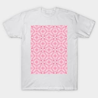 Pink stylized pattern in modern colors of current trends T-Shirt